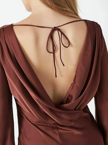 Robe 'Safira' co'couture en marron