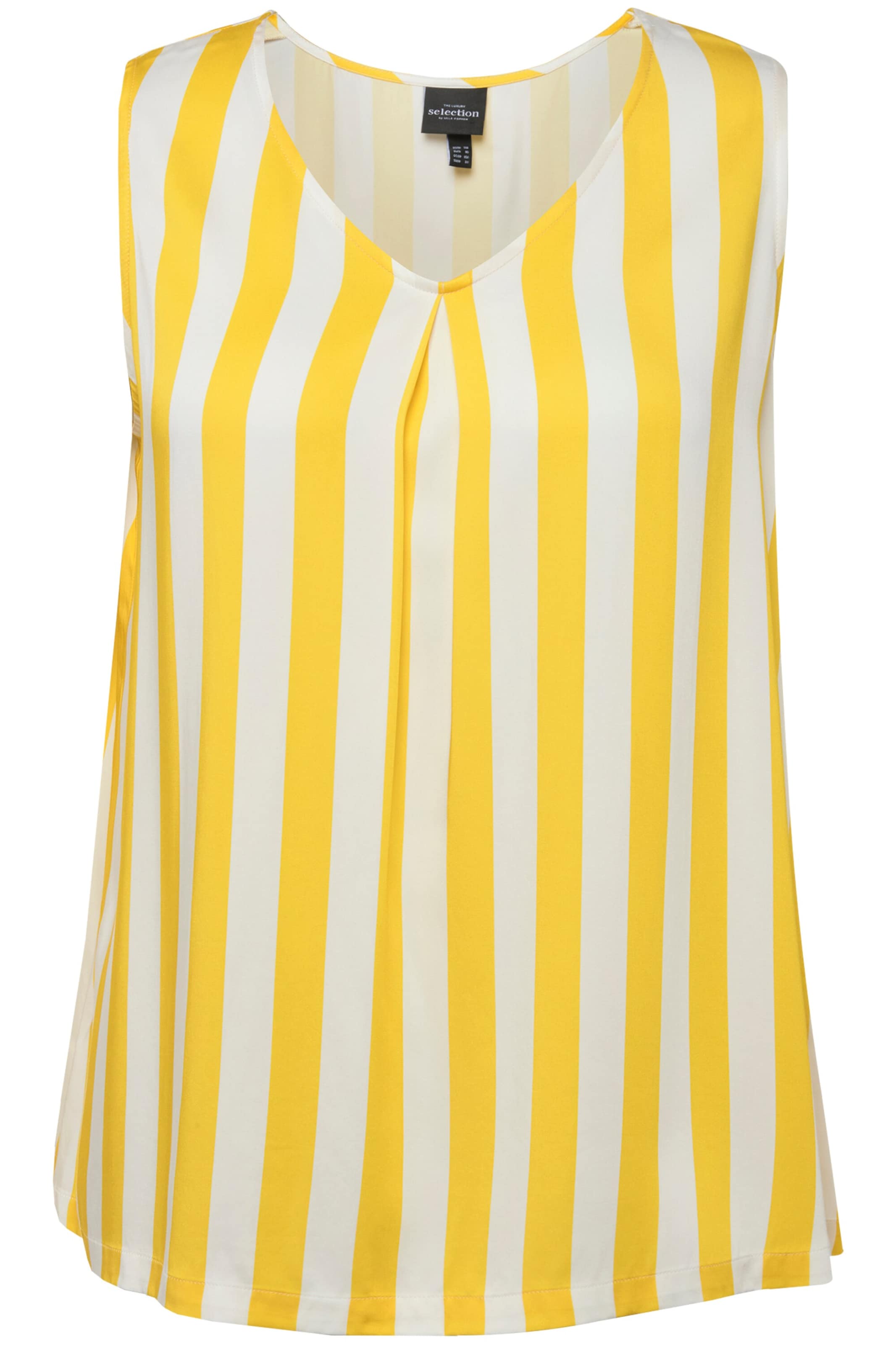 Ulla Popken Blusentop in Gelb: Vorderseite