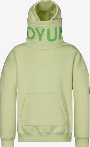 Koyumi Sweatshirt 'Break Your Neck' in Green: front
