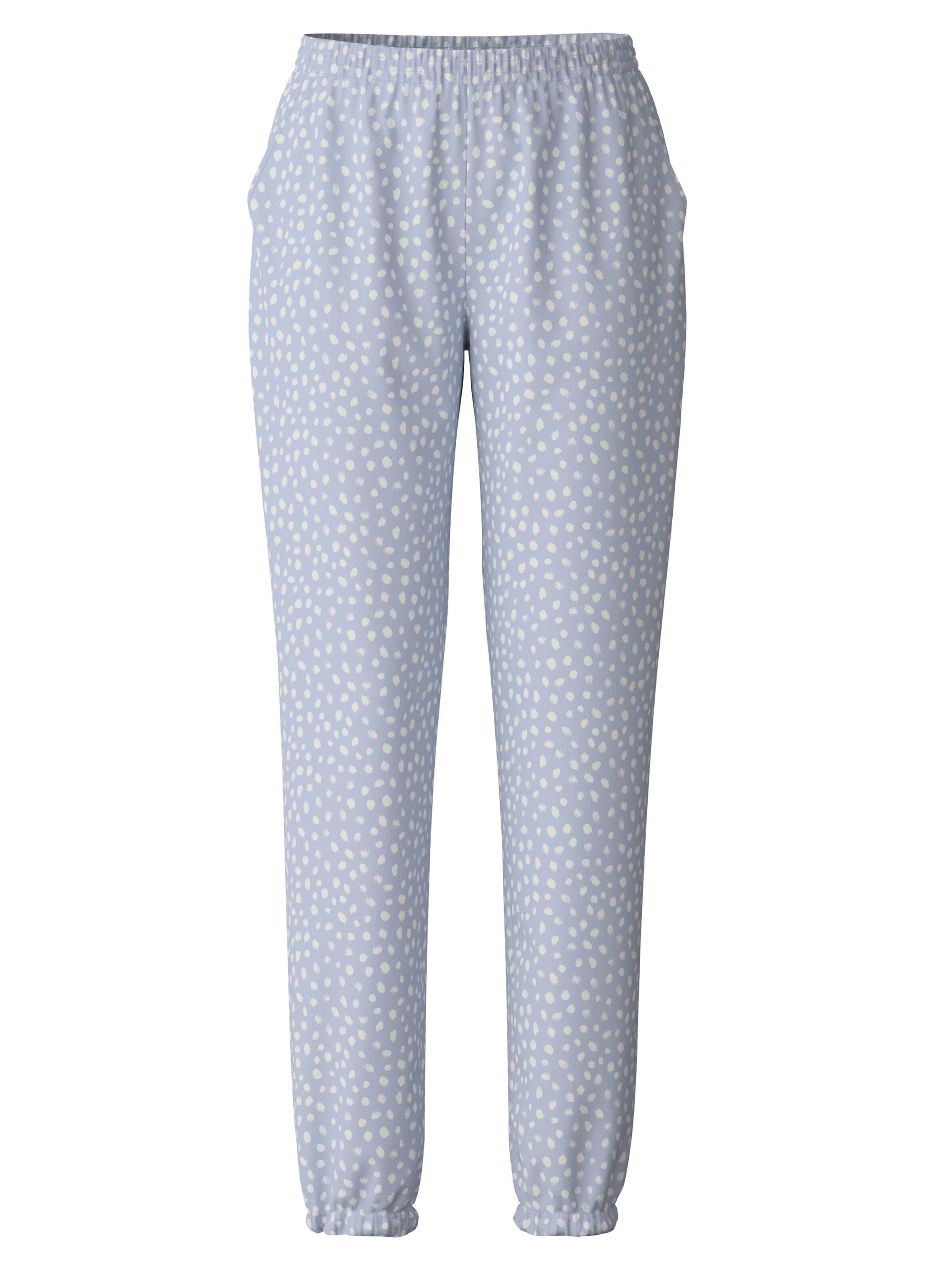 CALIDA Pajama Pants 'Favourites Botanic' in White: front