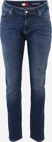 Tommy Jeans Plus Slimfit Farkut 'Scanton' värissä sininen: etupuoli