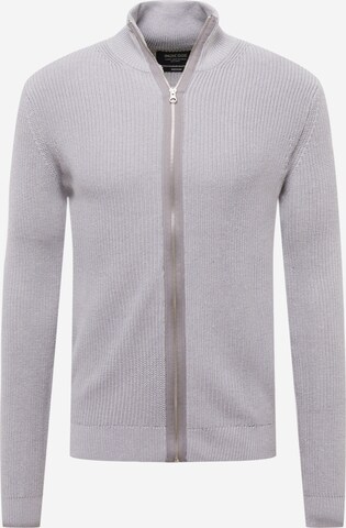 INDICODE JEANS Knit cardigan 'Dodson' in Grey: front