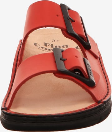 Finn Comfort Mules in Red