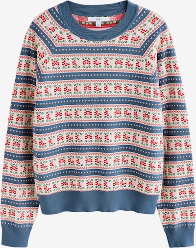 Next Neulepaita värissä sininen denim / tummanvihreä / punainen / valkoinen, Tuotenäkymä