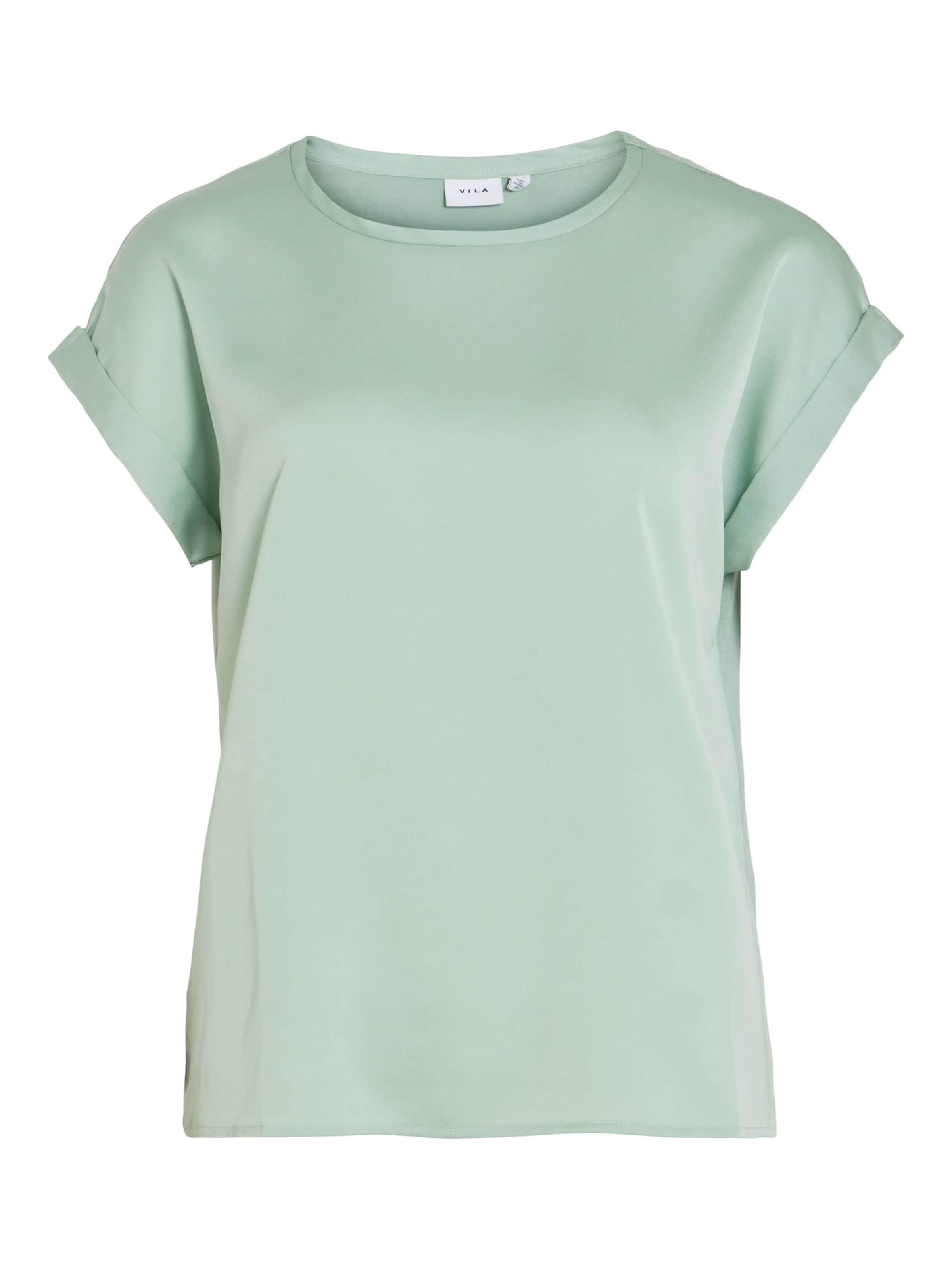 VILA Shirt 'ellette' in Groen: voorkant