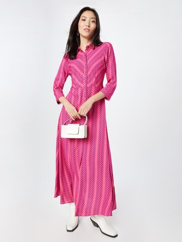 Y.A.S Платье-рубашка 'SAVANNA' в Ярко-розовый