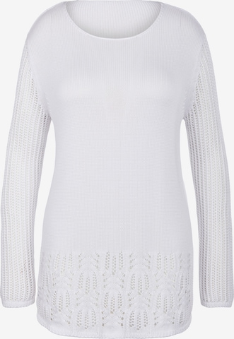 Emilia Lay Sweater in White: front