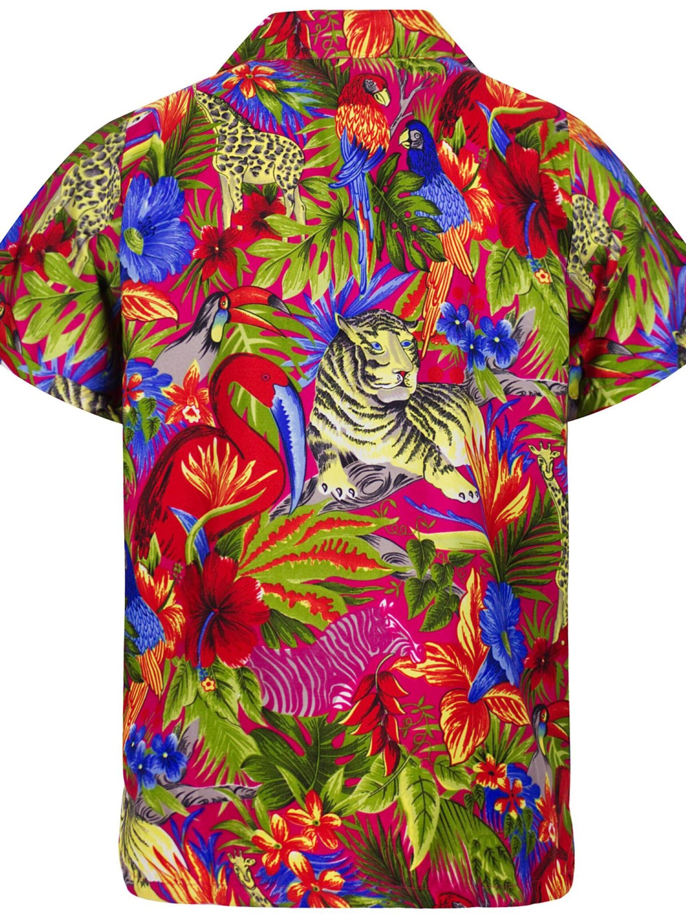 T-Shirt 'Jungle' King Kameha en rose
