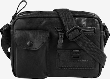 Spikes & Sparrow - Bolso de hombro 'CROSS BODY' en negro: frente