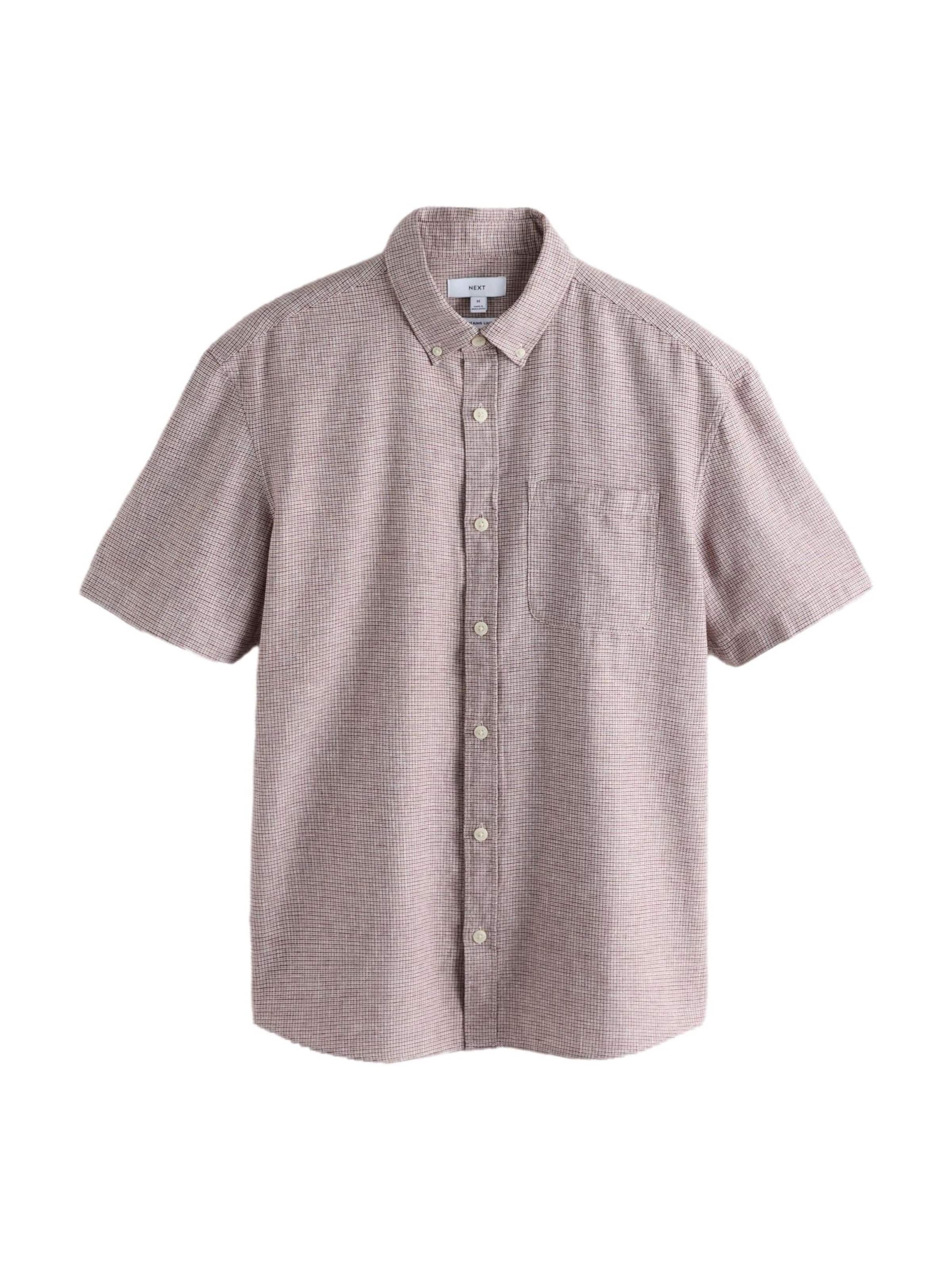 Next Regular fit Button Up Shirt in Purple: front