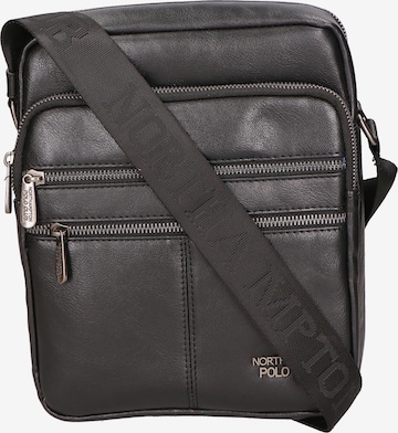 Northampton Polo Club Schoudertas in Zwart: voorkant