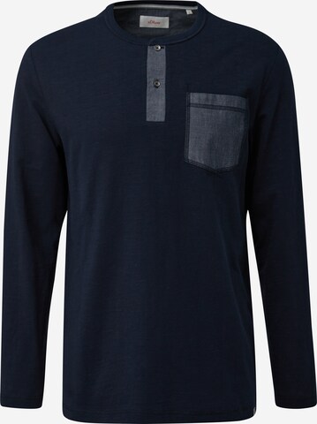 s.Oliver Shirt in Blauw: voorkant