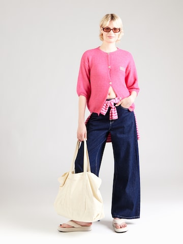 Hailys Gebreid vest 'La44tifa' in Roze
