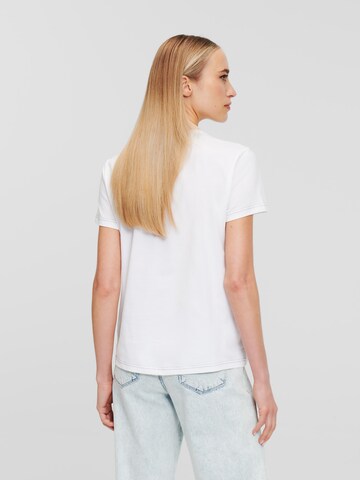 Karl Lagerfeld - Camisa 'Signature' em branco