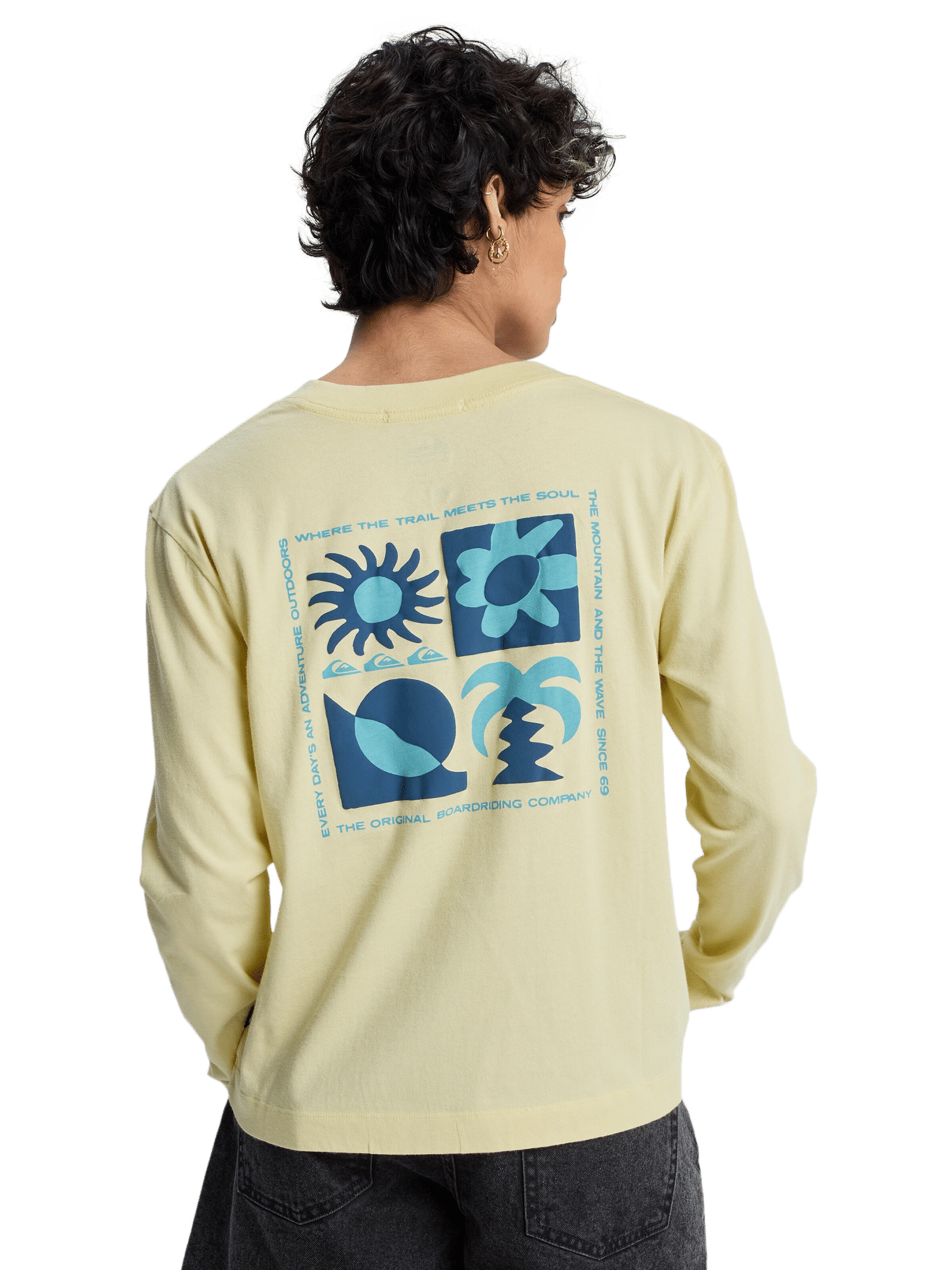 QUIKSILVER T-Shirt in Gelb