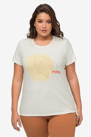 T-shirt Ulla Popken en blanc : devant