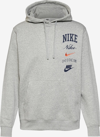 Nike Sportswear Sweatshirt 'Club' in Grey: front