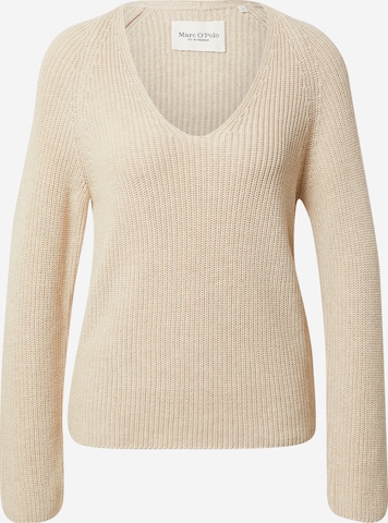 Marc O'Polo Pullover  (GOTS) in Beige: predná strana