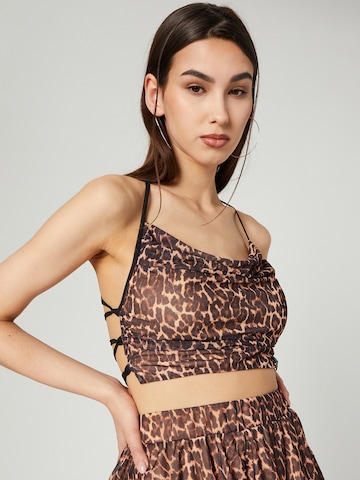 VIERVIER Top 'Joselyn' in Brown: front