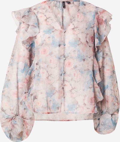 VERO MODA Bluza 'VMSABRINA' u svijetloplava / pastelno roza / bijela, Pregled proizvoda