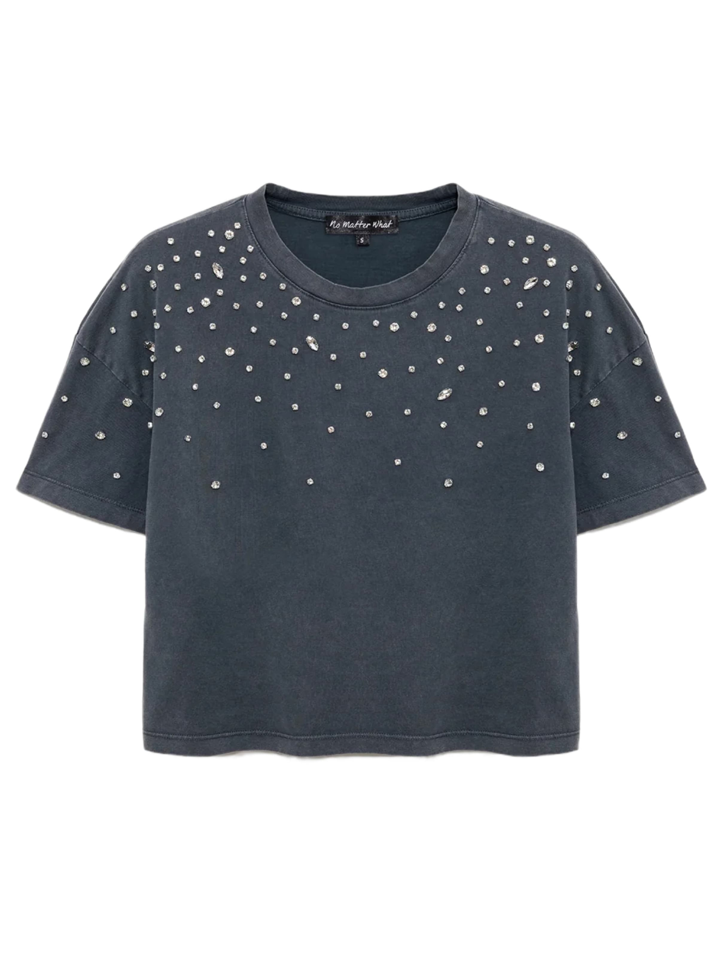 No Matter What Shirt in Grijs: voorkant