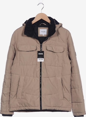JACK & JONES Jacke M in Beige: Vorderseite
