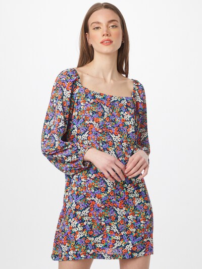 Rochie Traffic People pe albastru / lila / portocaliu / alb, Vizualizare model