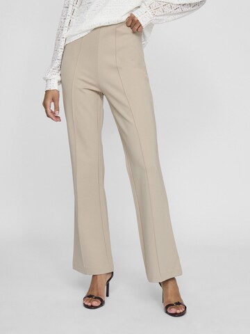 VILA Flared Trousers in Grey: front