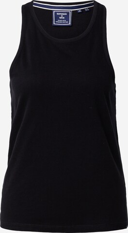 Superdry - Top en negro: frente