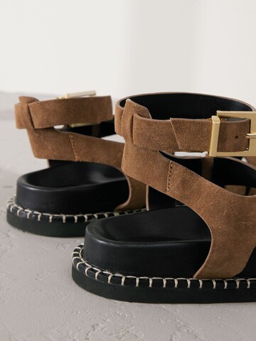 Next Strap sandal in Brown