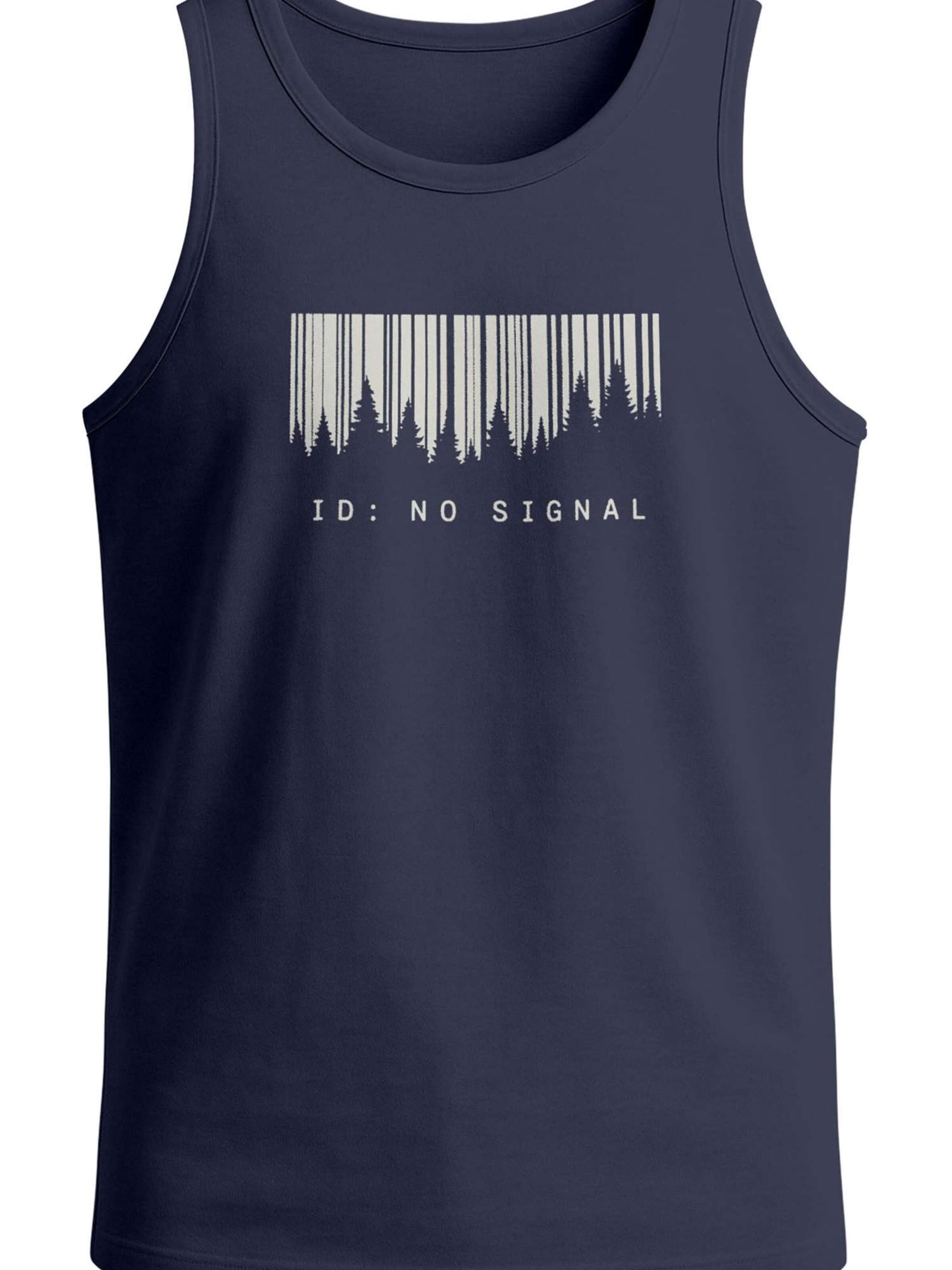 Neverless Shirt 'No Signal' in Blue: front