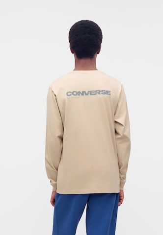 Tricou de la CONVERSE pe bej: față