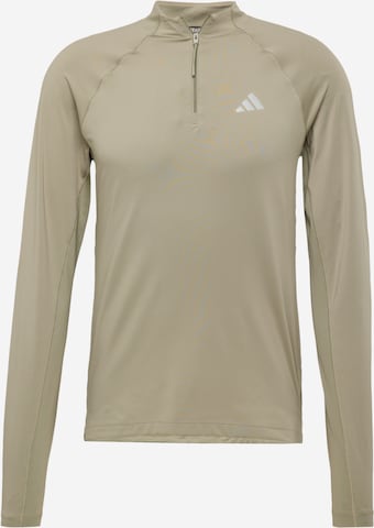 T-Shirt fonctionnel ADIDAS PERFORMANCE en beige : devant