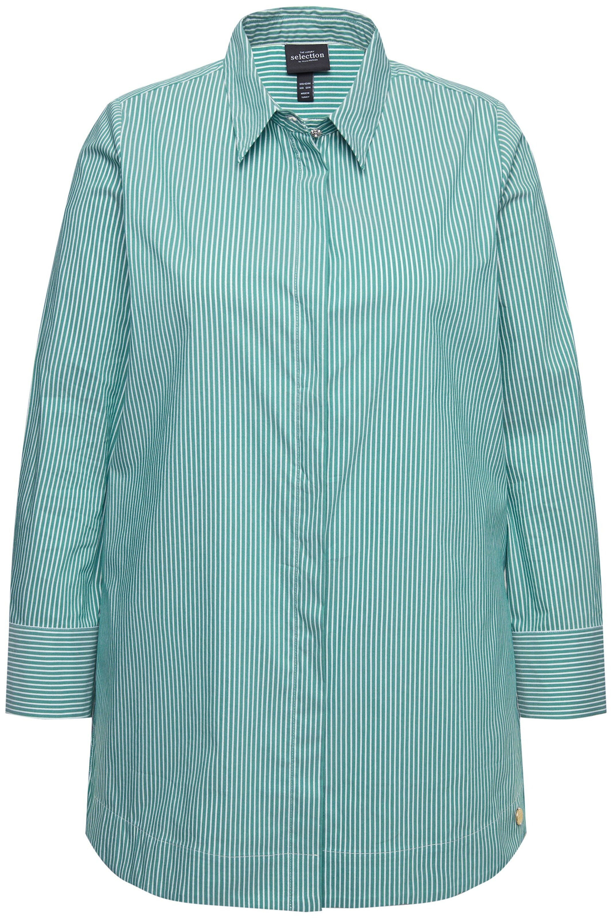 Ulla Popken Blouse in Groen: voorkant