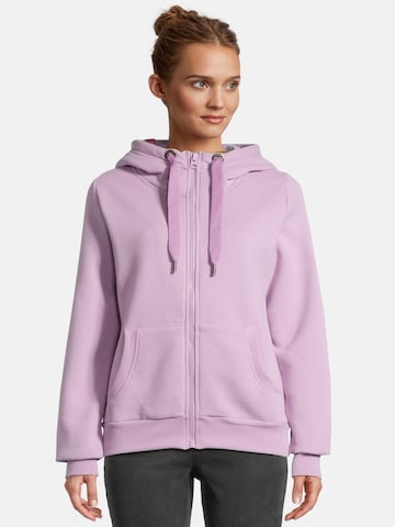 salzhaut Sweatvest in Lila: voorkant