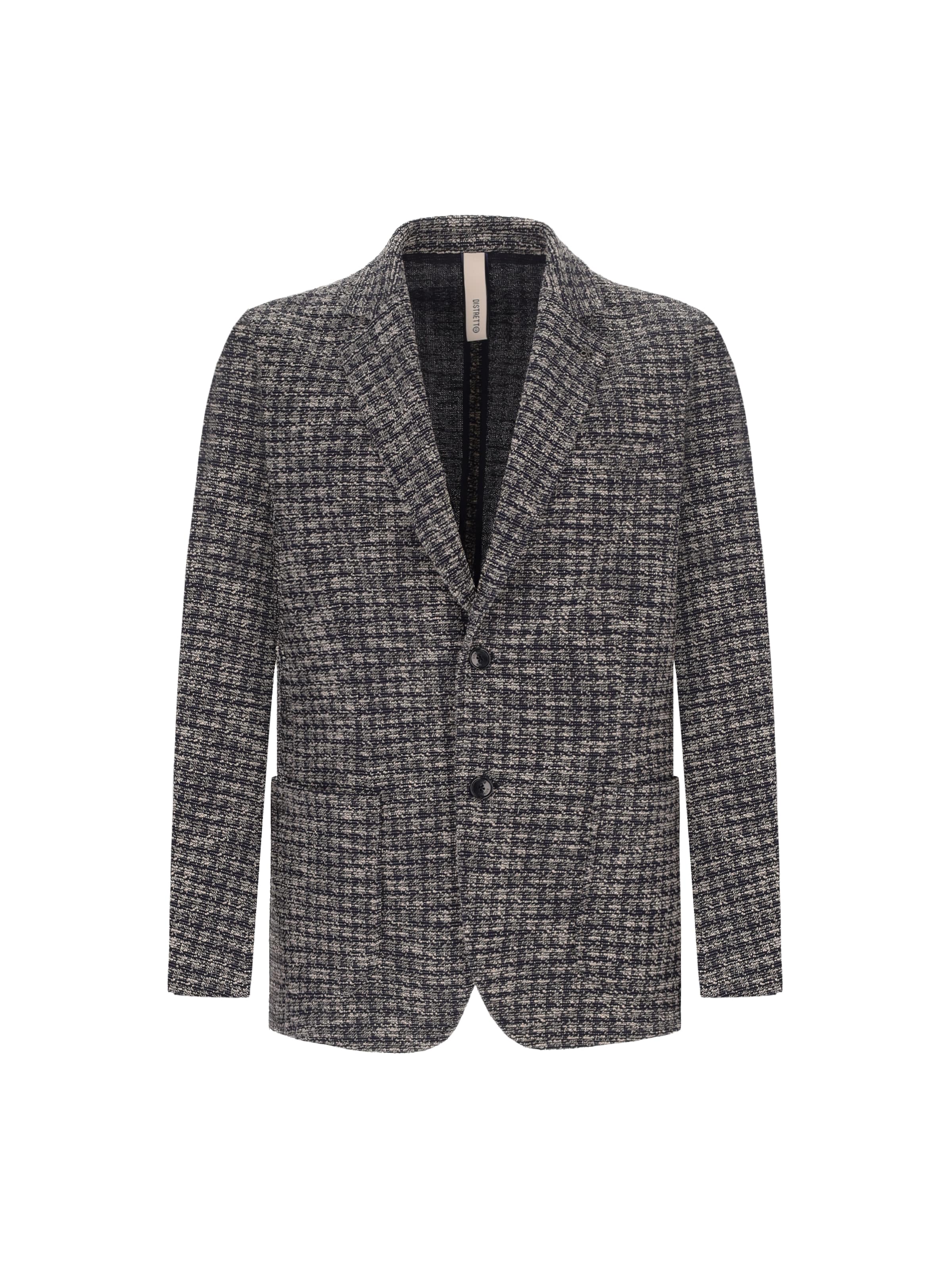 Distretto12 - Ajuste regular Chaqueta tipo saco para negocios 'Botticelli' en azul: frente