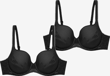 TRIUMPH Bügel-BH ' Wild Rose Sensation ' in Schwarz: Vorderseite