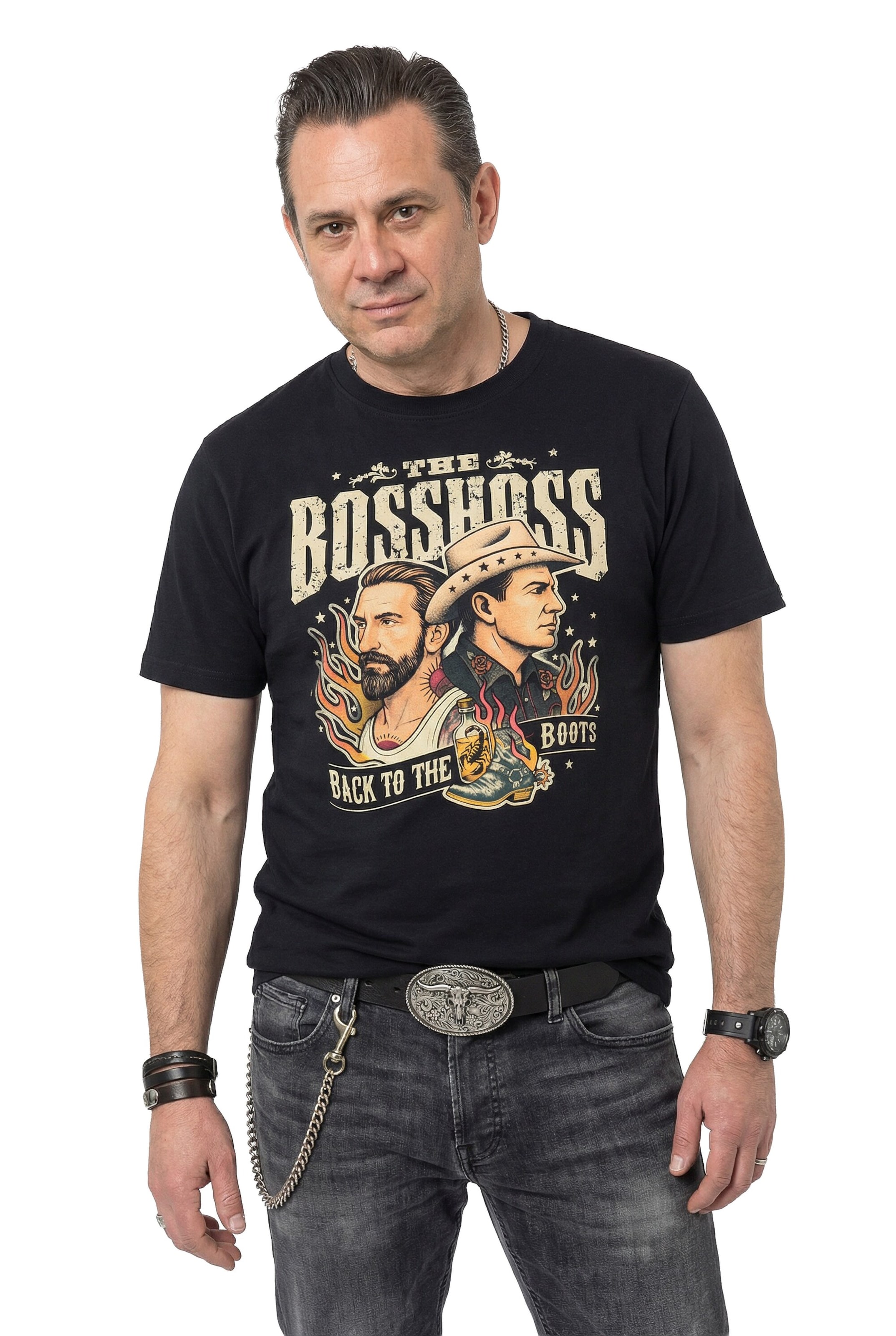 JP1880 Shirt in Black: front