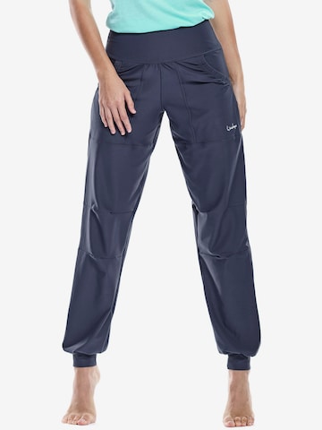 Winshape Tapered Sportbroek 'LEI101C' in Grijs: voorkant