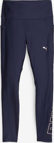 PUMA Skinny Workout Pants 'EVERSCULPT' in Blue: front