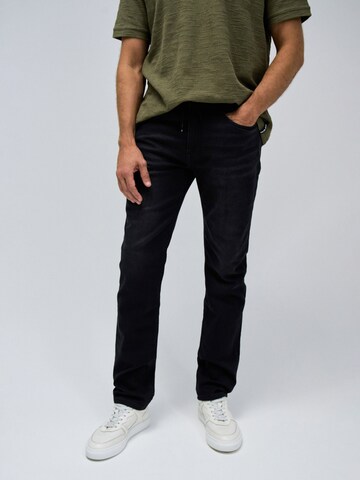 Salsa Jeans Slimfit Broek in Zwart: voorkant