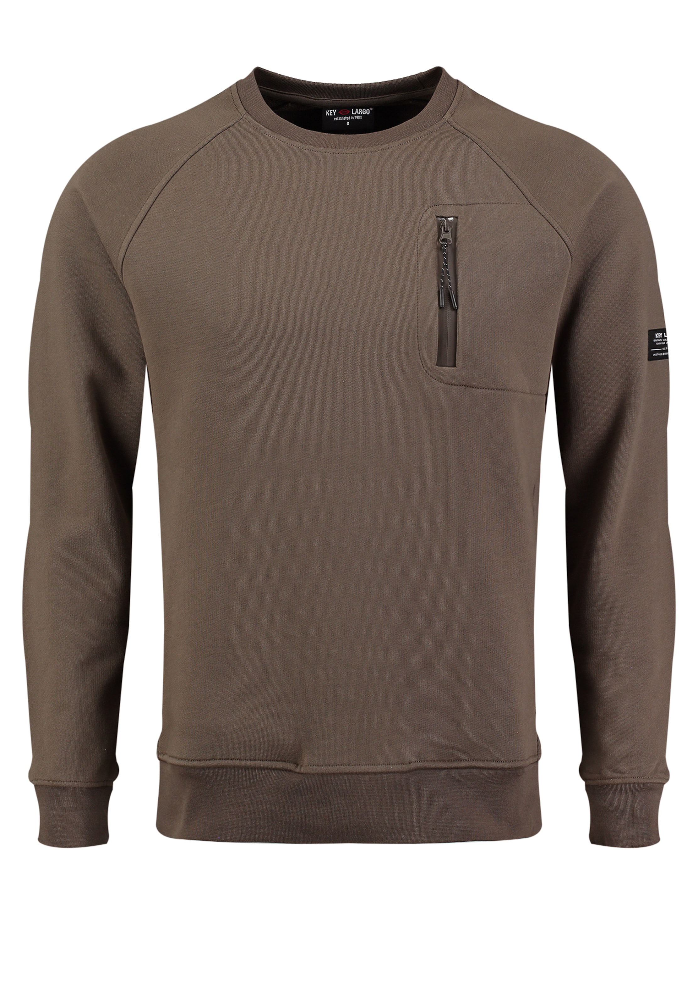 Key Largo Sweatshirt 'Final' in Braun: Vorderseite