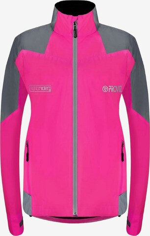 Proviz Between-Season Jacket 'Nightrider' in Pink: front