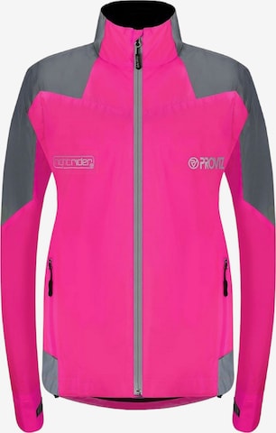 Proviz Between-Season Jacket 'Nightrider' in Pink: front