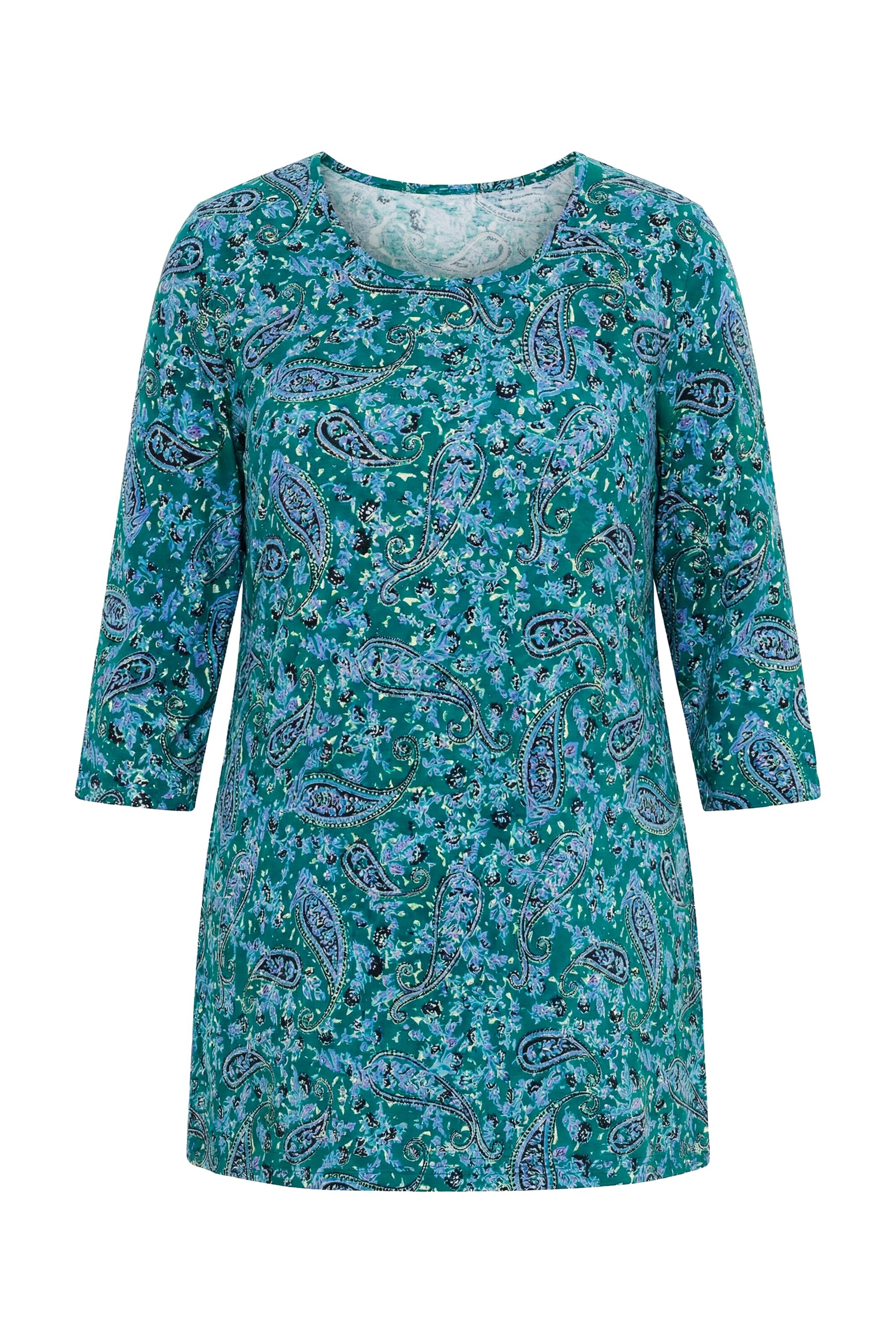Ulla Popken Shirt in Blauw: voorkant