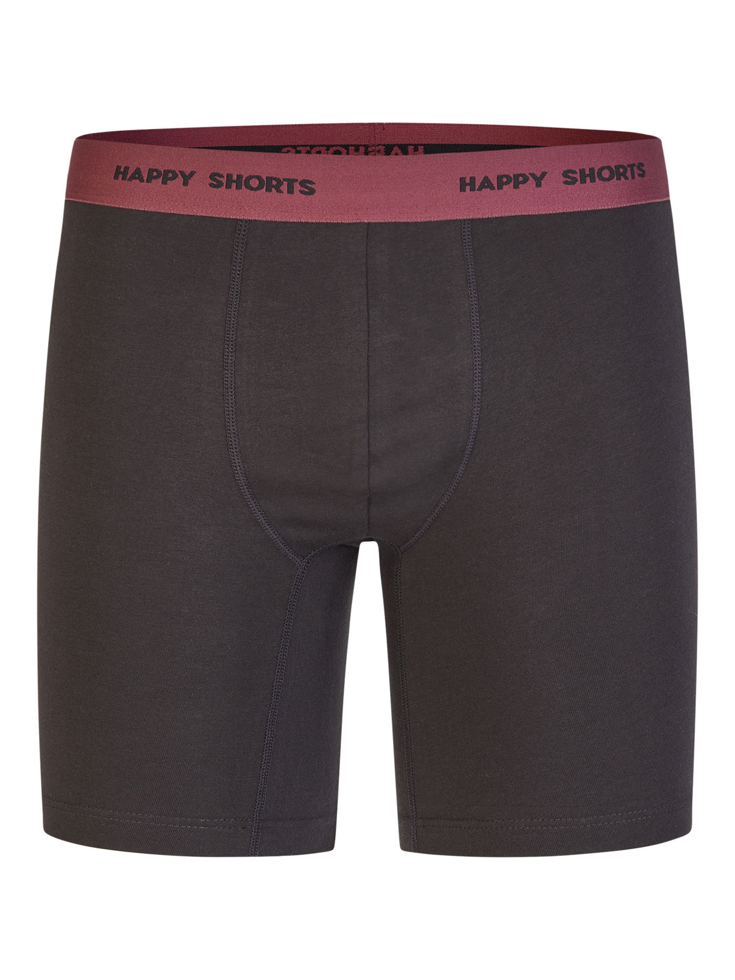 Happy Shorts Boxershorts ' Jersey Long ' in Rood