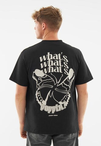 Johnny Urban T-Shirt 'Sammy Schmetterling' in Schwarz