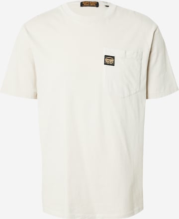 T-Shirt Superdry en beige : devant