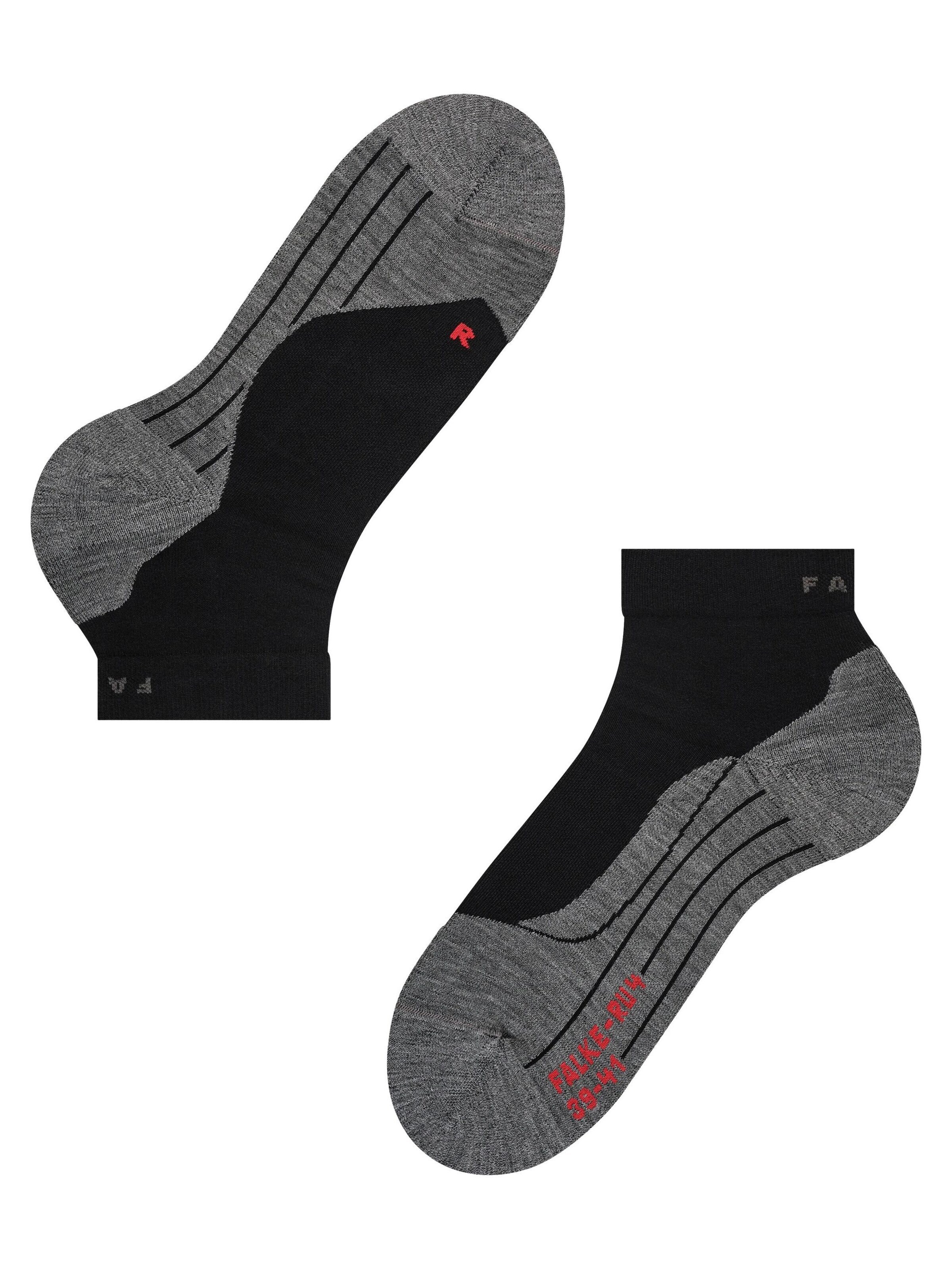 FALKE Athletic Socks 'RU4 Endurance Short' in Black