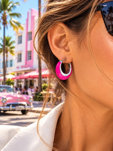 Alster Herz - Brincos 'SOUTH BEACH' em rosa